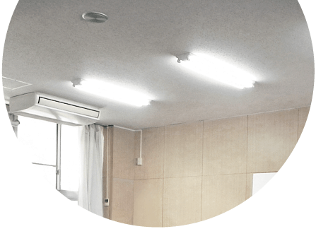 蛍光灯へのアールコーティング