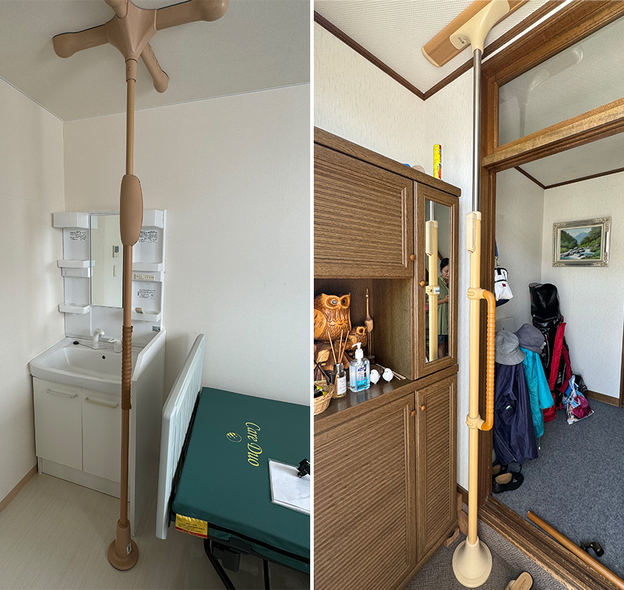 手すり突っ張り型